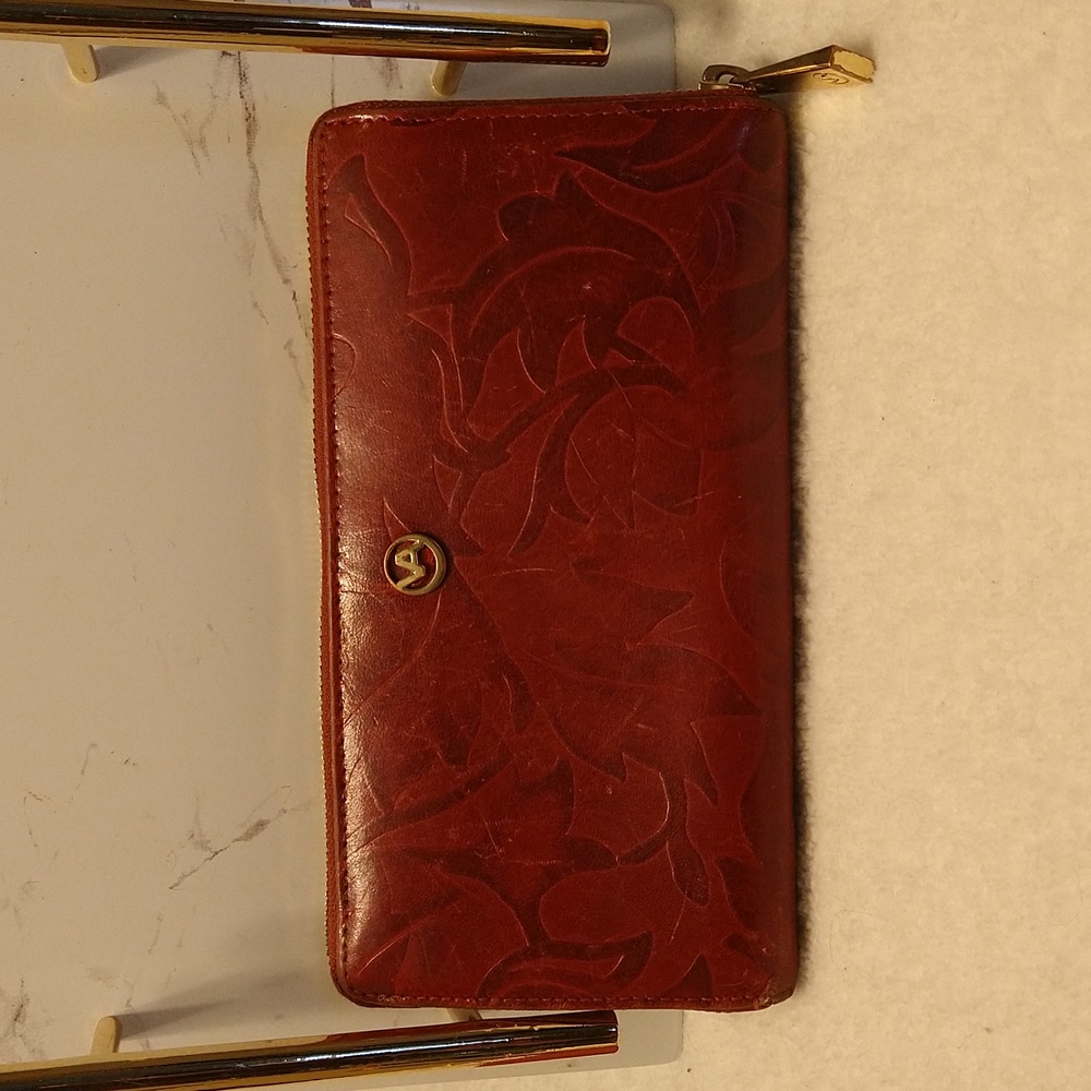 VALENTINA floral leather wallet - Picture 2 of 8